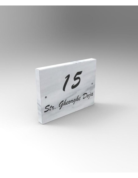 Număr casa cu denumirea străzii NCM1 - 20x30x2CM  - 2