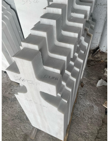 Cruce marmura M10002 - 82x30x6 CM - cu defecte - neslefuit pe fete