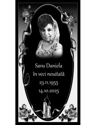 Placa comemorativa din granit FGP1 - 61x30.5x1 CM