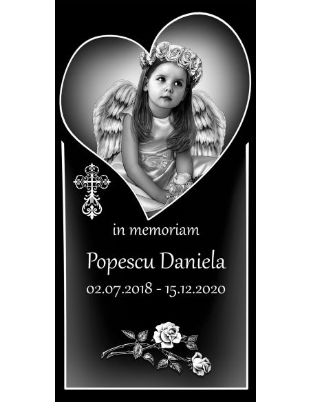 Placă comemorativă din granit FGP2 - 61x30.5x1 CM|Placi comemorative granit