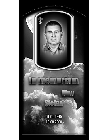 Placă comemorativă din granit FGP3 - 61x30.5x1 CM