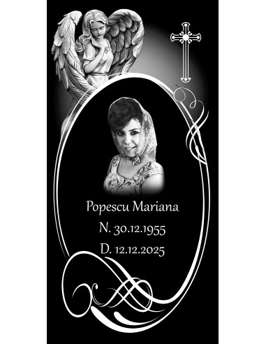 Placă comemorativă din granit FGP5 - 61x30.5x1 CM