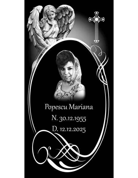 Placă comemorativă din granit FGP5 - 61x30.5x1 CM|Placi comemorative granit