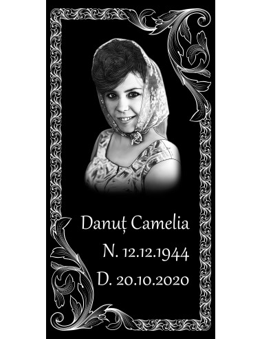 Placă comemorativă din granit FGP6 - 61x30.5x1 CM