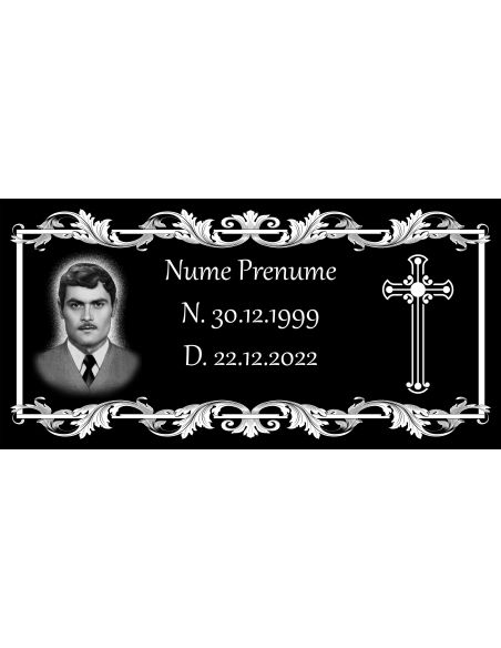 Placă comemorativă din granit FGP7 - 61x30.5x1 CM|Placi comemorative granit
