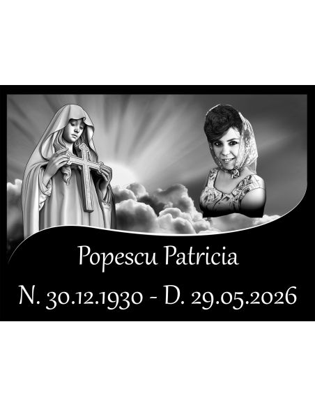 Placă comemorativă din granit FGP1 - 40x30.5x1 CM|Placi comemorative granit