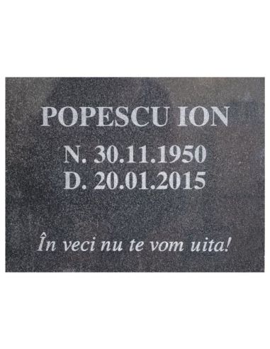 Placa comemorativa PCG4 30x40x2 CM|Placi comemorative granit