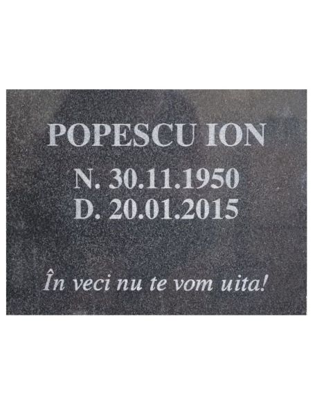 Placa comemorativa PCG4 30x40x2 CM|Placi comemorative granit