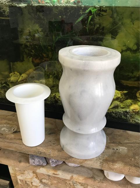 Marble vase model VM1 - with defects