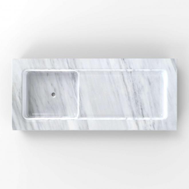 Marble kitchen sink CHIM1, 100x65x20 CM - 4