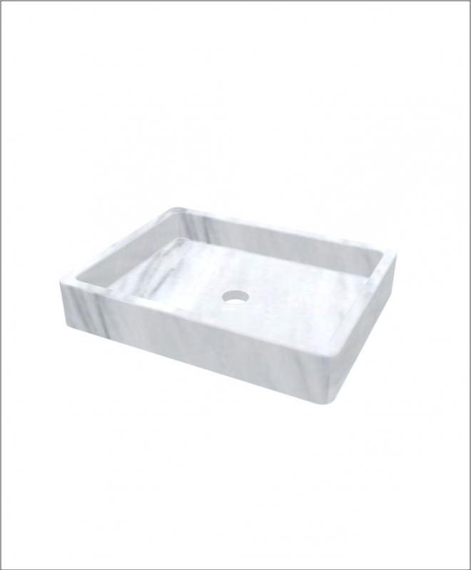 Marble washbasin CHIM2 - 45x35x8 CM  - 2