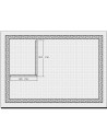 Bordura pentru cabina de dus, MBD2, 120x90x4 CM  - 2